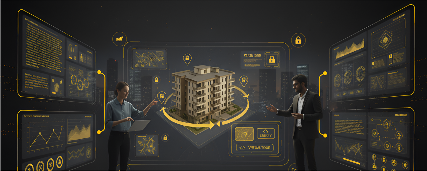 Real estate and property industry illustration